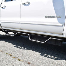 Load image into Gallery viewer, Westin 04-13 Chevrolet Silverado Outlaw Drop Nerf Step Bar - Textured Black - Back View