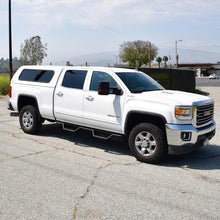 Load image into Gallery viewer, Westin 04-13 Chevrolet Silverado Outlaw Drop Nerf Step Bar - Textured Black - Installation View