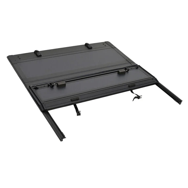 Westin 05-15 Toyota Tacoma 6ft.2in. Bed Hard Tri-Fold Tonneau Cover - Black - Back View