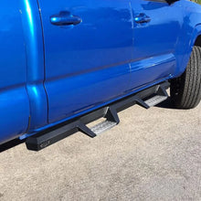 Load image into Gallery viewer, Westin 05-20 Toyota Tacoma Double Cab HDX Stainless Drop Nerf Step Bars - Textured Black - Side View