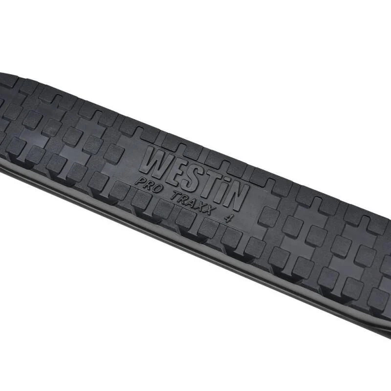 Westin 05-21 Toyota Tacoma Access Cab PRO TRAXX 4 Oval Nerf Step Bars - SS - Back View