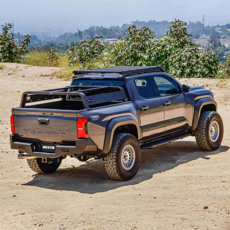 Westin 05-21 Toyota Tacoma Overland Cargo Rack Base - Textured Black - Additional View 6