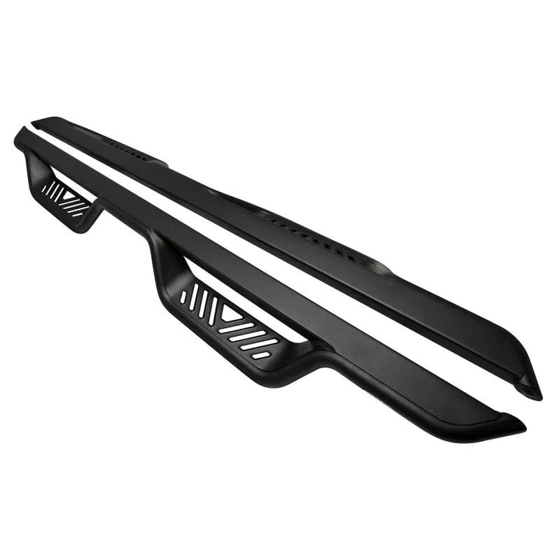 Westin 05-22 Toyota Tacoma Double Cab Outlaw Drop Nerf Step Bars - Black - Back View