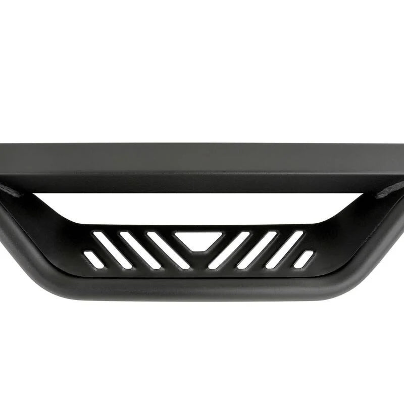 Westin 05-22 Toyota Tacoma Double Cab Outlaw Drop Nerf Step Bars - Black - Installation View