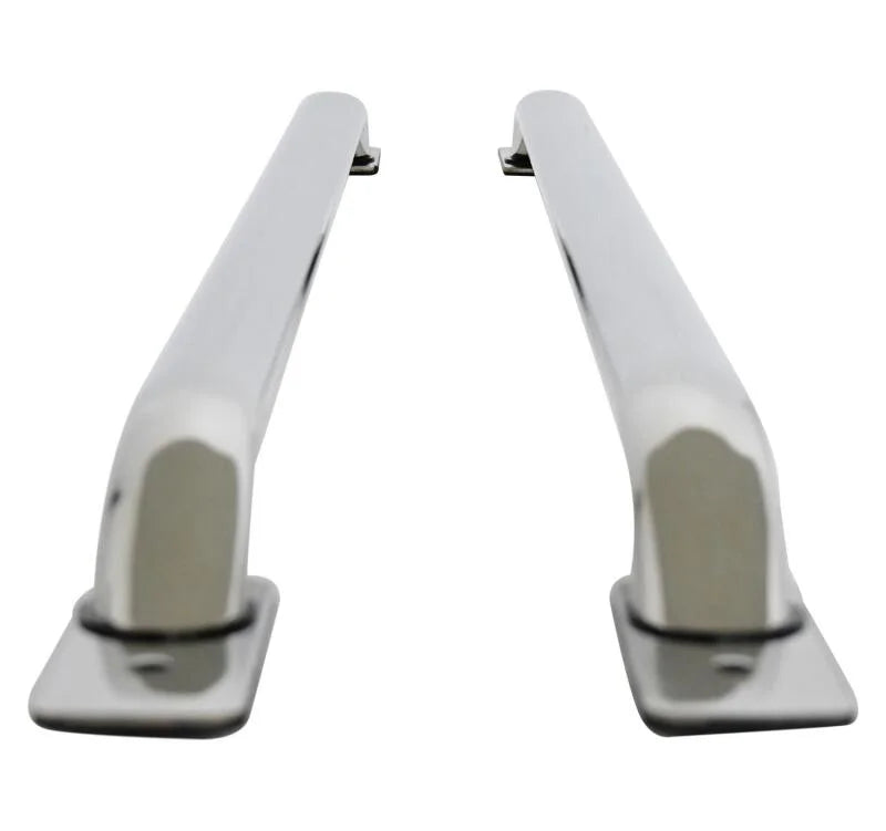 Westin 07-13 Chevy/GMC/Dodge/Ram/Ford/Toyota Silv/Sierra (5.5 ft Bed) Platinum Oval Bed Rails - SS - Back View