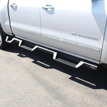Load image into Gallery viewer, Westin 07-18 Chevrolet Silverado 1500 CC 5.5ft Bed HDX Drop W2W Nerf Step Bars - Tex. Blk - Back View