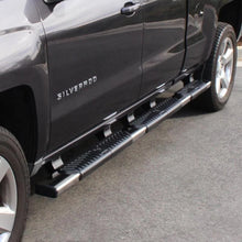 Load image into Gallery viewer, Westin 07-18 Chevrolet Silverado 1500 CC 6.5ft Bed R5 M-Series W2W Nerf Step Bars - Blk - Side View