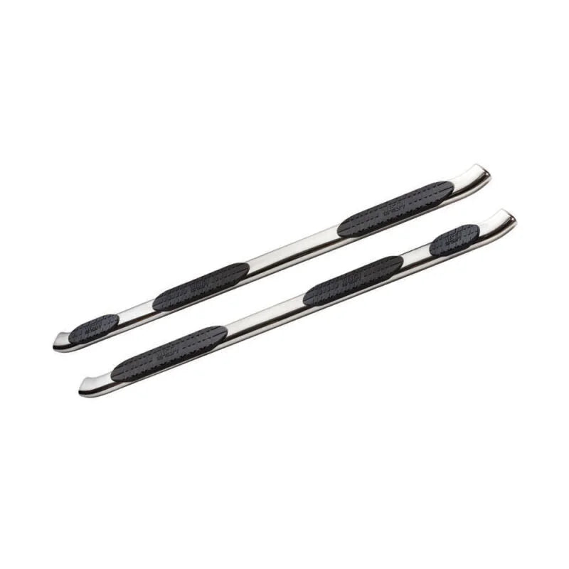 Westin 07-18 Chevy Silv 25/3500 Crew (8ft) (Excl Dually) PRO TRAXX 5 WTW Oval Nerf Step Bars - SS - Side View