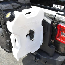 Load image into Gallery viewer, Westin 07-18 Jeep Wrangler JK / 18-22 Jeep Wrangler JL RotoPax Mount - Tex. Blk - Side View