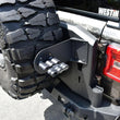 Load image into Gallery viewer, Westin 07-18 Jeep Wrangler JK / 18-22 Jeep Wrangler JL RotoPax Mount - Tex. Blk - Back View