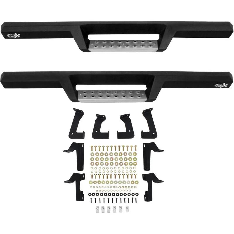 Westin 07-18 Jeep Wrangler JK 2dr. HDX Stainless Drop Nerf Step Bars - Tex. Blk - Additional View 7