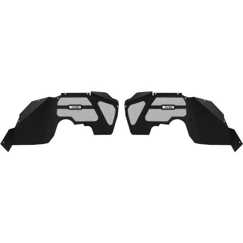 Westin 07-18 Jeep Wrangler JK Inner Fenders - Front - Textured Black - Main Product View