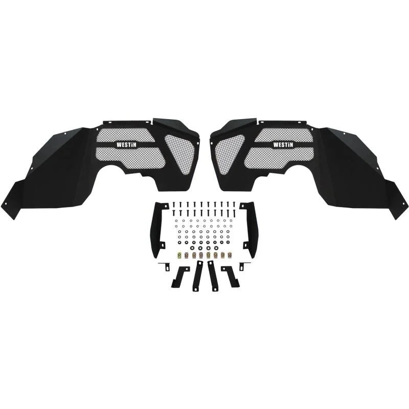 Westin 07-18 Jeep Wrangler JK Inner Fenders - Front - Textured Black - Additional View 5
