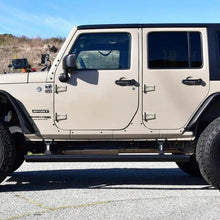 Load image into Gallery viewer, Westin 07-18 Jeep Wrangler JK Unlimited Pro-e Electric Running Boards - Back View