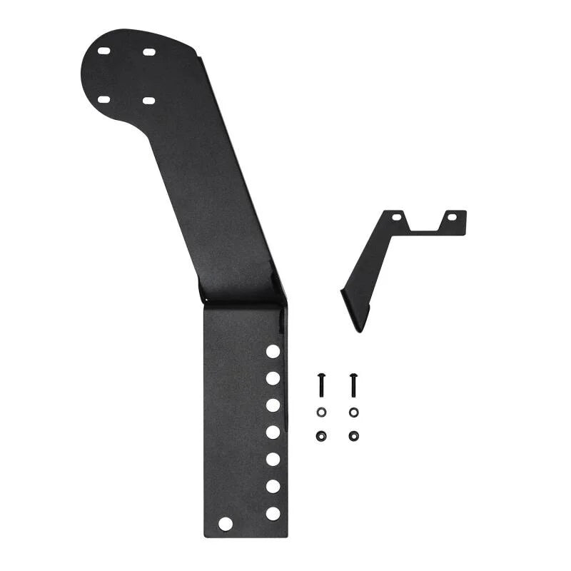 Westin 07-18 Jeep Wrangler JK WJ2 3rd Brakelight / RotoPax Combo Mount - Textured Black - Side View