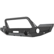 Load image into Gallery viewer, Westin 07-18 Jeep Wrangler JK WJ2 Full Width Front Bumper w/Bull Bar Textured Black - Main Product View