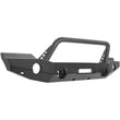 Load image into Gallery viewer, Westin 07-18 Jeep Wrangler JK WJ2 Full Width Front Bumper w/Bull Bar Textured Black - Back View