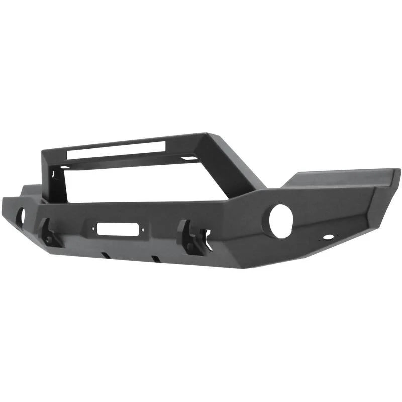Westin 07-18 Jeep Wrangler JK WJ2 Full Width Front Bumper w/LED Light - Tex. Blk - Main Product View