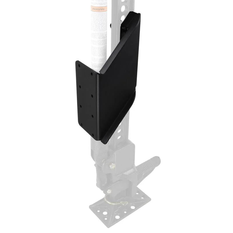 Westin 07-18 Jeep Wrangler JK WJ2 Off-Road Jack Mount - Textured Black - Installation View