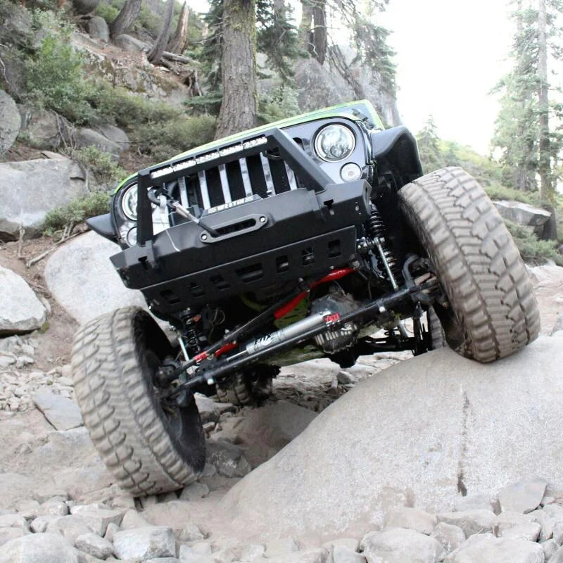 Westin 07-18 Jeep Wrangler JK WJ2 Skid Plate for Front Bumper - Back View