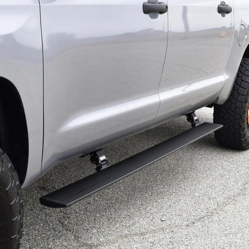 Westin 07-21 Toyota Tundra CrewMax Pro-e Electric Running Boards - Textured Black - Side View