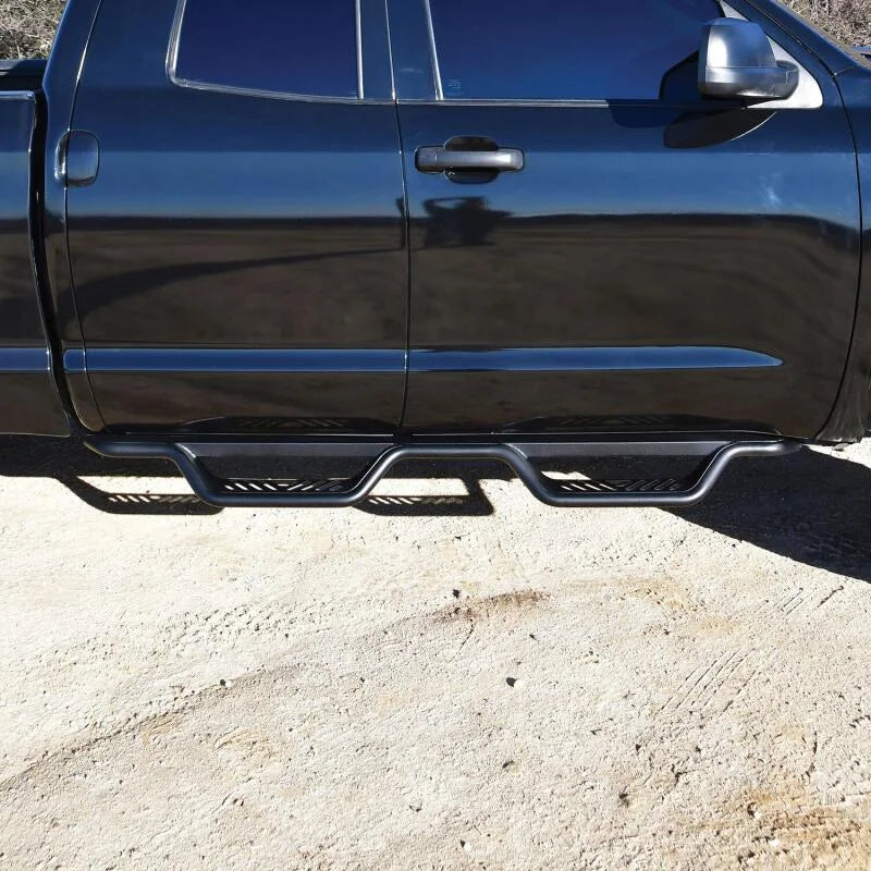 Westin 07-21 Toyota Tundra Double Cab Outlaw Nerf Step Bars - Installation View