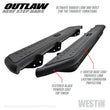 Load image into Gallery viewer, Westin 09-18 Dodge RAM 1500 Crew Cab Outlaw Nerf Step Bars - Main Product View