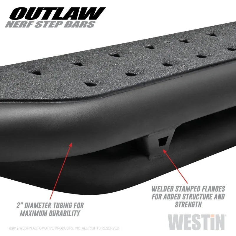 Westin 09-18 Dodge RAM 1500 Crew Cab Outlaw Nerf Step Bars - Additional View 6