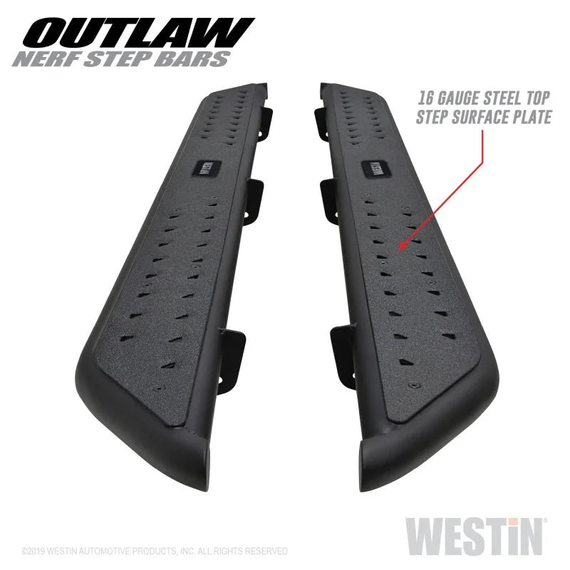 Westin 09-18 Dodge RAM 1500 Crew Cab Outlaw Nerf Step Bars - Additional View 9