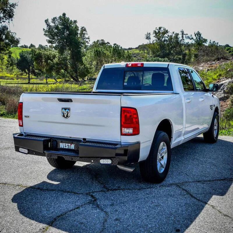 Westin 09-18 Ram 1500 HDX Bandit Rear Bumper - Black - Side View