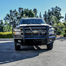 Load image into Gallery viewer, Westin 11-14 Chevrolet Silverado 2500/3500 HDX Bandit Front Bumper - Blk - Back View