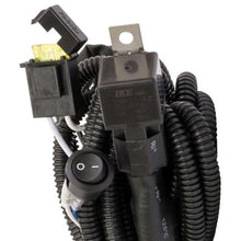 Load image into Gallery viewer, Westin 11ft Length 14 Ga Incl 15 Amp Fuse w/ Loom &amp; Single Connector LED Wiring Harness - Black - Side View