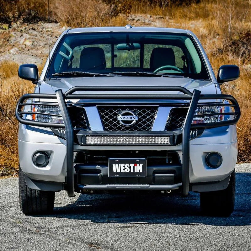 Westin 12-20 Nissan Frontier Sportsman X Grille Guard - Textured Black - Back View