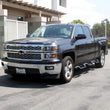 Load image into Gallery viewer, Westin 14-18 Chevrolet Silverado 1500 DC 6.5ft Bed HDX Drop W2W Nerf Step Bars - Tex. Blk - Back View
