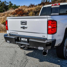 Load image into Gallery viewer, Westin 14-18 Chevrolet Silverado HDX Bandit Rear Bumper - Black - Side View