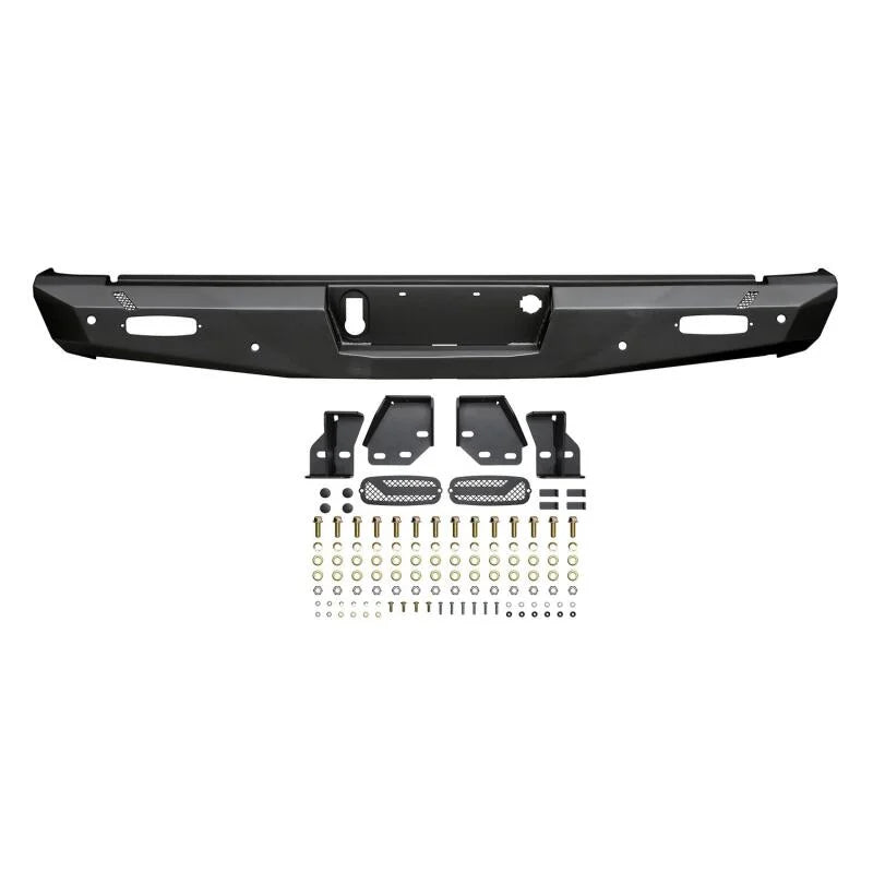 Westin 14-18 Chevy Silverado 1500 Pro-Series Rear Bumper - Textured Black - Additional View 8
