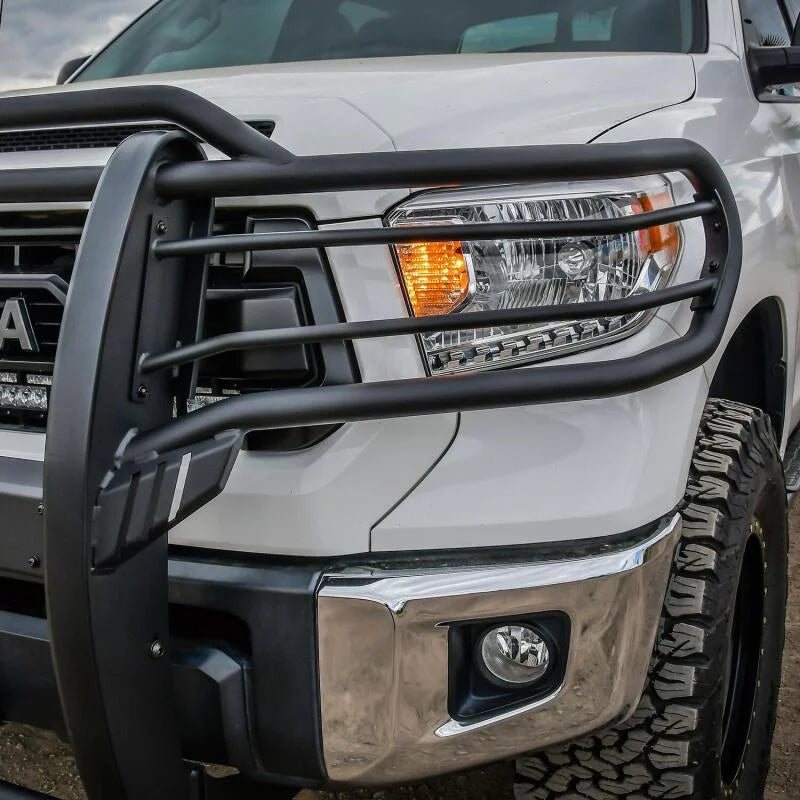 Westin 14-20 Toyota Tundra Sportsman X Grille Guard - Textured Black - Installation View