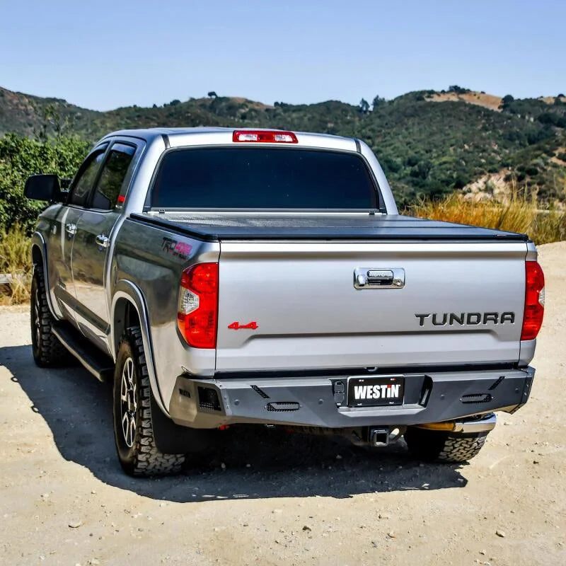 Westin 14-21 Toyota Tundra (Excl. Tundra w/Blind Spot Sys) Pro-Series Rear Bumper - Tex. Blk - Side View