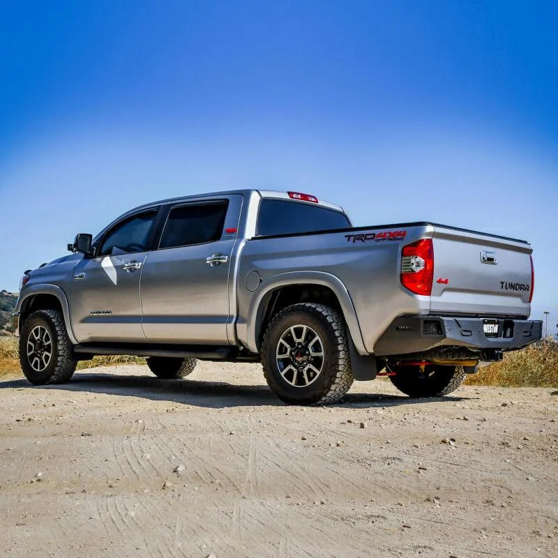 Westin 14-21 Toyota Tundra (Excl. Tundra w/Blind Spot Sys) Pro-Series Rear Bumper - Tex. Blk - Back View