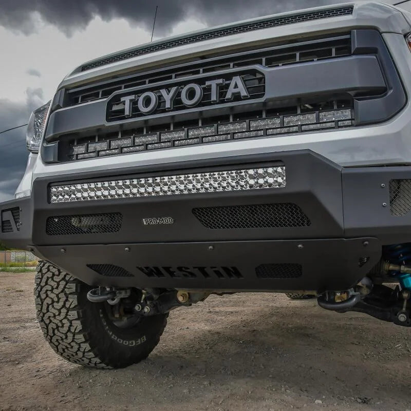 Westin 14-21 Toyota Tundra Pro-Mod Skid Plate - Back View