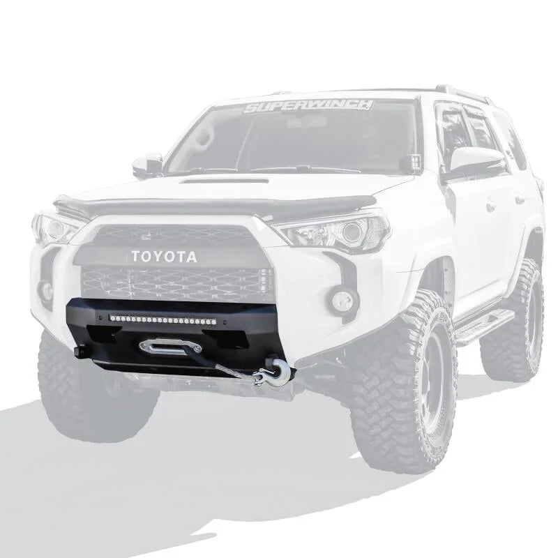 Westin 14-22 Toyota 4Runner (Excl. Ltd/TRD Sport/Nightshade) Pro-Series Front Bumper - Tex. Blk - Installation View