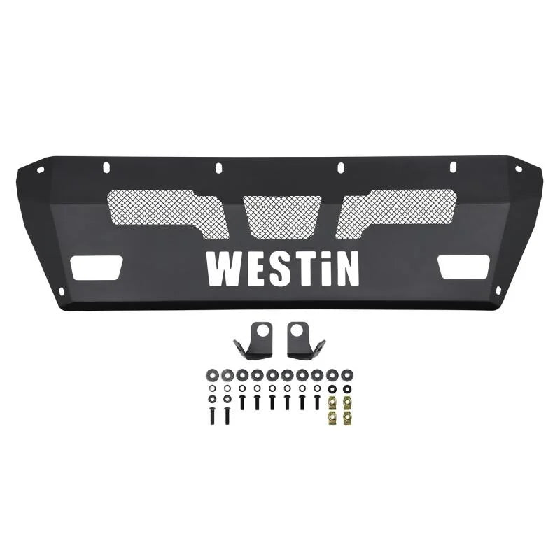 Westin 15-19 Chevrolet Silverado 2500/3500 Pro-Mod Skid Plate - Textured Black - Back View