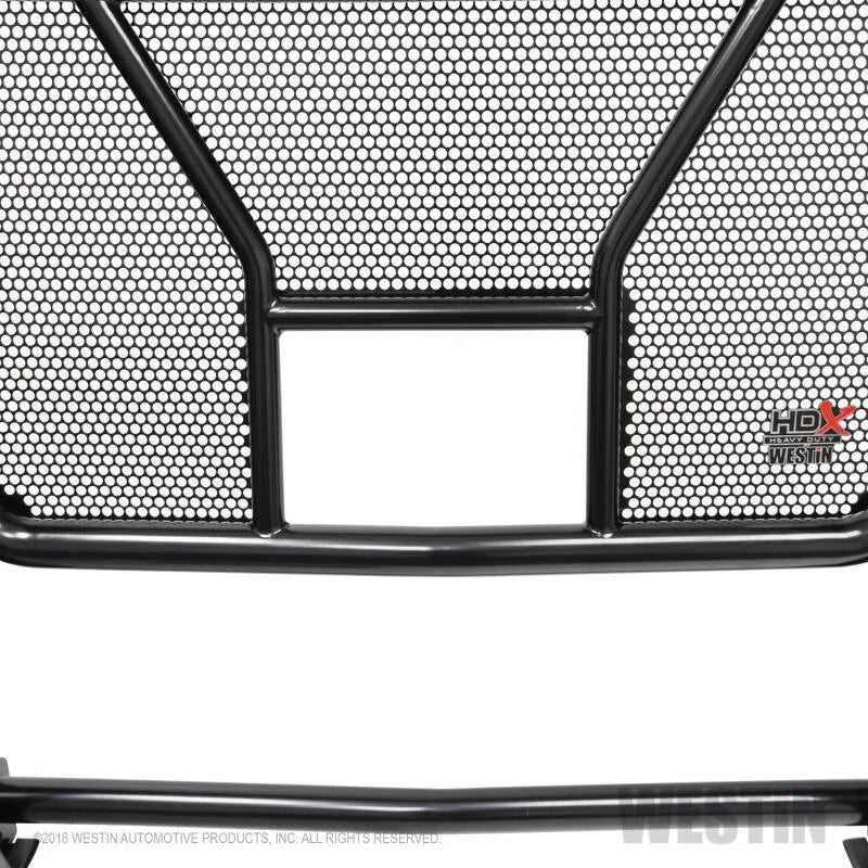 Westin 15-19 Ford F-150 w/ Front Camera HDX Grille Guard - Black - Back View