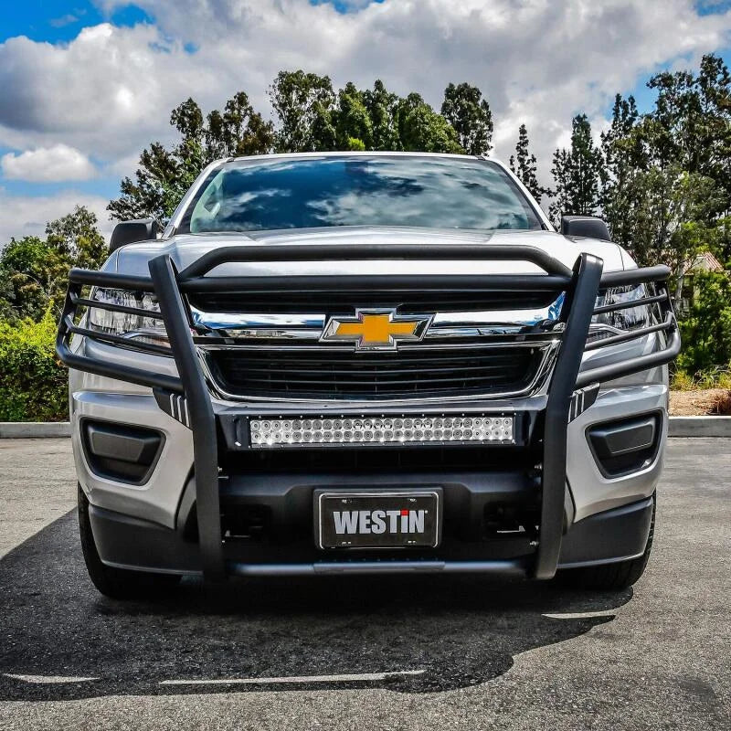 Westin 15-20 Chevrolet Colorado Sportsman X Grille Guard - Textured Black - Back View