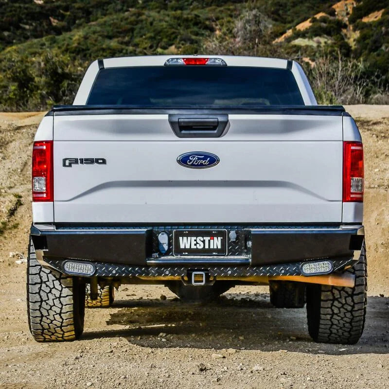 Westin 15-20 Ford F-150 HDX Bandit Rear Bumper - Black - Side View