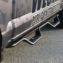 Load image into Gallery viewer, Westin 15-22 Ford F-150 SuperCrew / 17-22 F-250/350 Crew Cab Outlaw Nerf Step Bars - Installation View