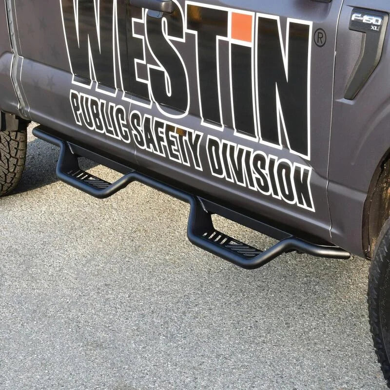 Westin 15-22 Ford F-150 SuperCrew / 17-22 F-250/350 Crew Cab Outlaw Nerf Step Bars - Additional View 5