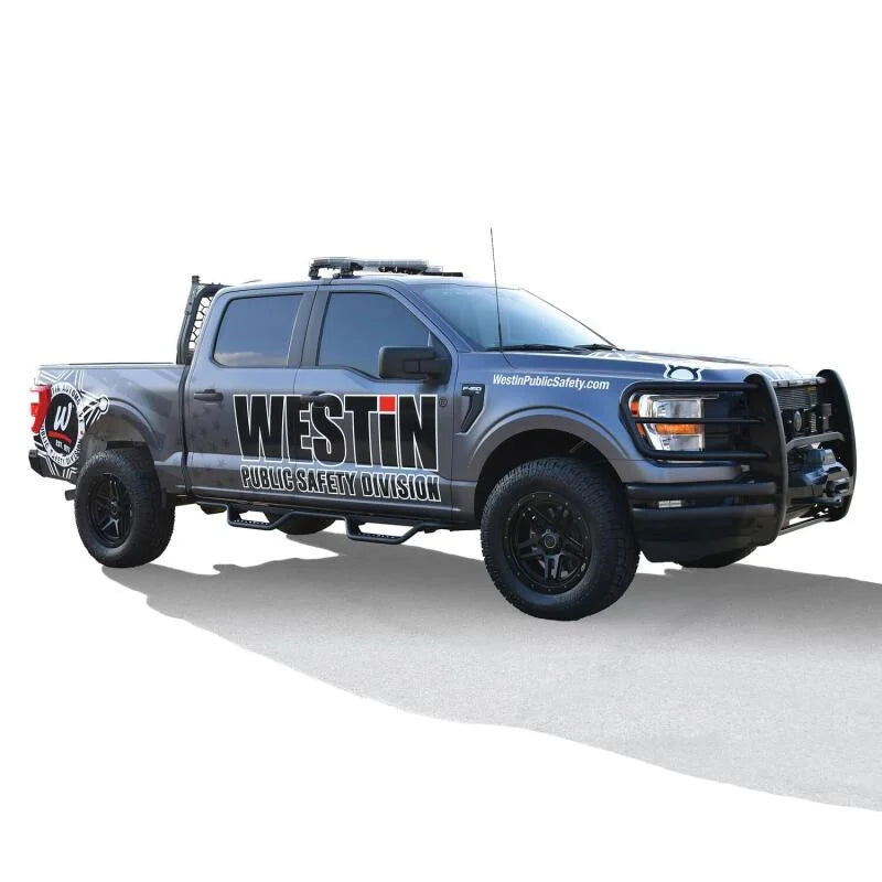Westin 15-22 Ford F-150 SuperCrew / 17-22 F-250/350 Crew Cab Outlaw Nerf Step Bars - Additional View 6