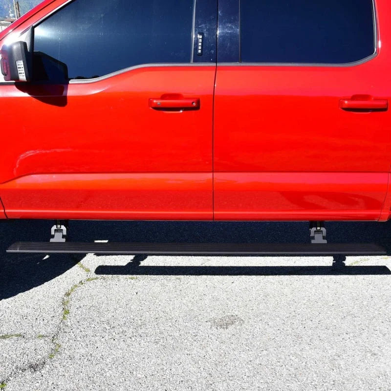 Westin 15-23 Ford F-150 SuperCrew / 17-23 F-250/350 CrewCab Pro-e Running Boards - Tex. Blk - Back View