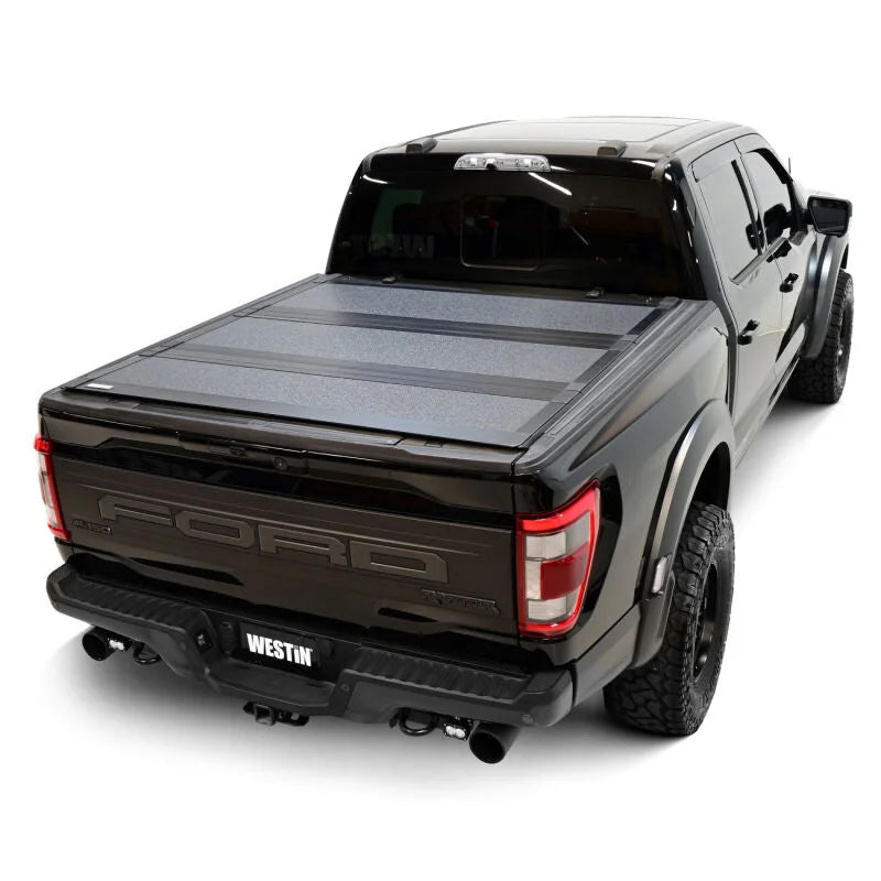 Westin 15-24 Ford F-150 5ft. 7in. Bed Hard Tri-Fold Tonneau Cover - Black - Additional View 12